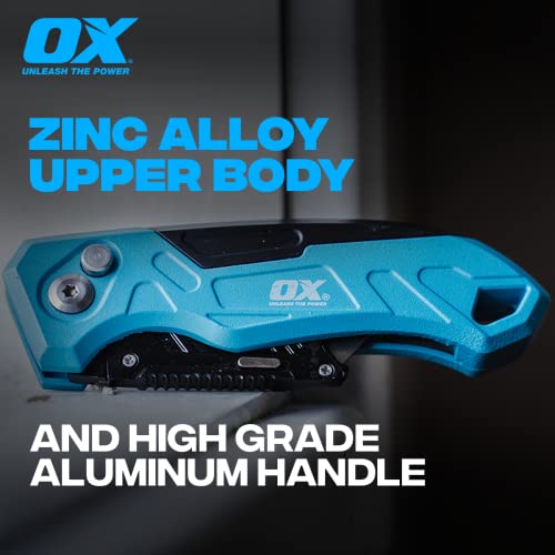 Thumbnail 6 de OX Tools P224301 Pro Heavy Duty Fixed Blade Folding Knife, Blue / Black