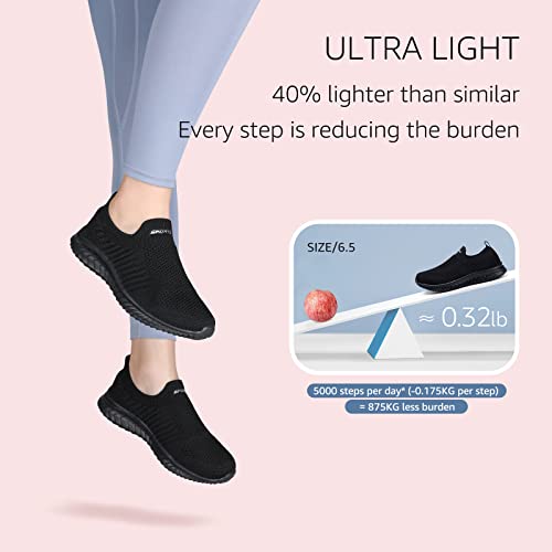 Detalle de HKR Basket Femme Casual Basse Fitness Sneakers Respirantes – Noir, 38EU