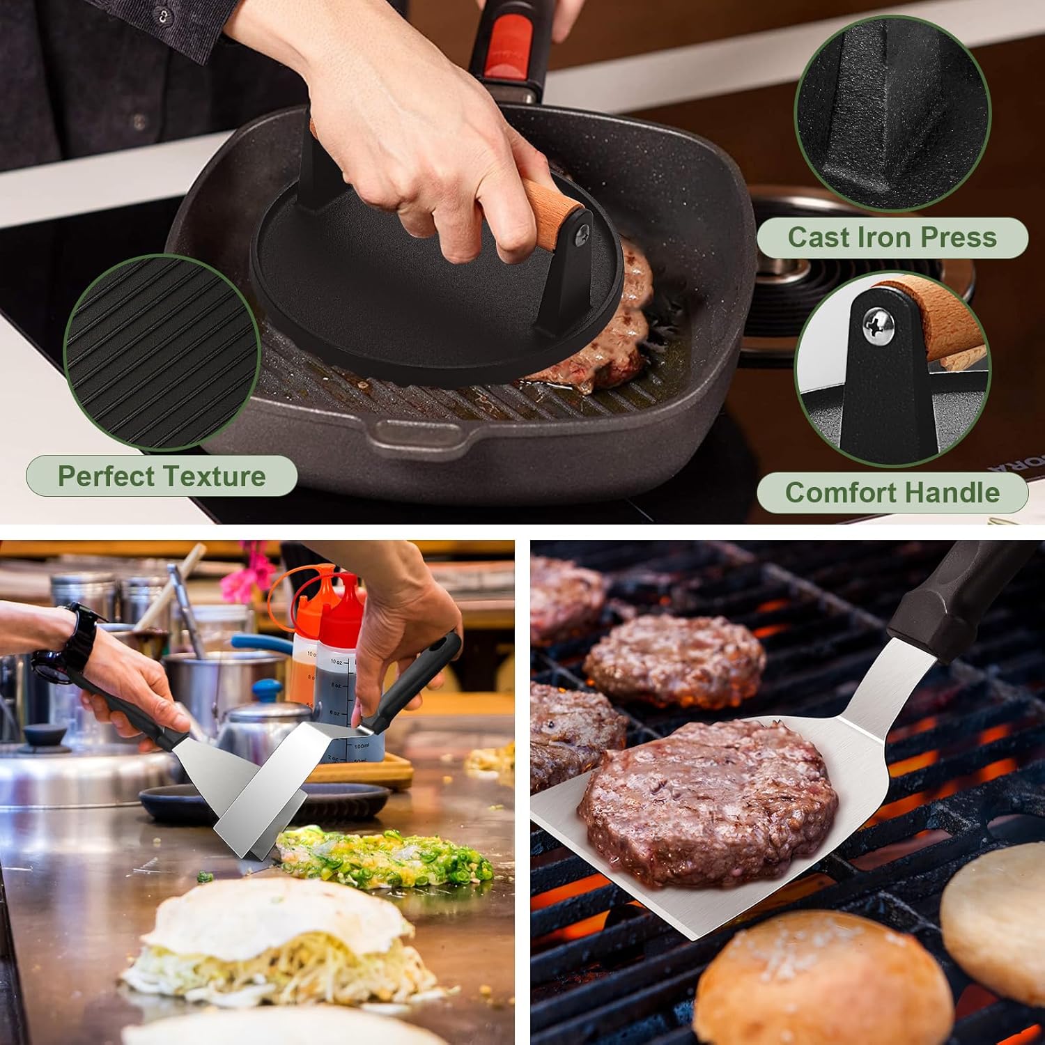 Detalle 2 de 237pcs Griddle Accessories Kit for Blackstone: Complete Flat Top Barbecue Tools Set