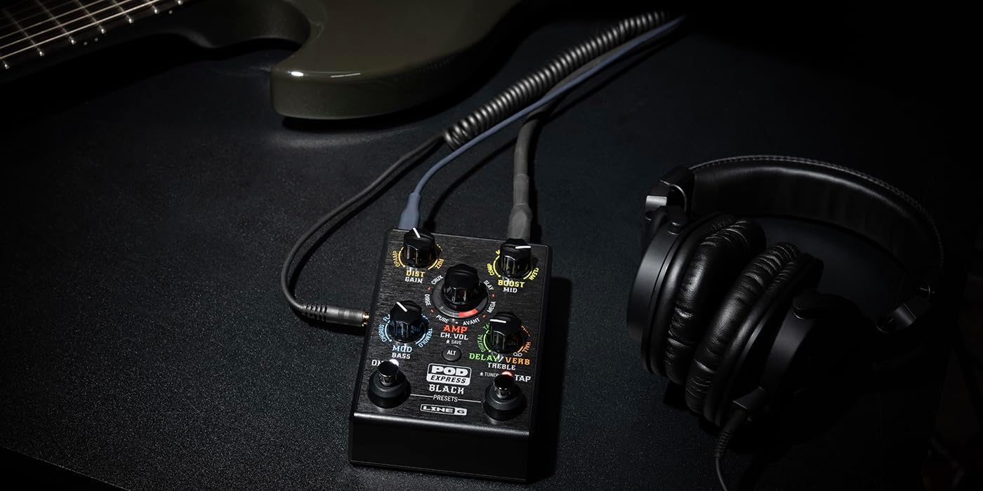 Thumbnail 1 de Line 6 Multi-Effects Guitar Pedal, POD Express Black