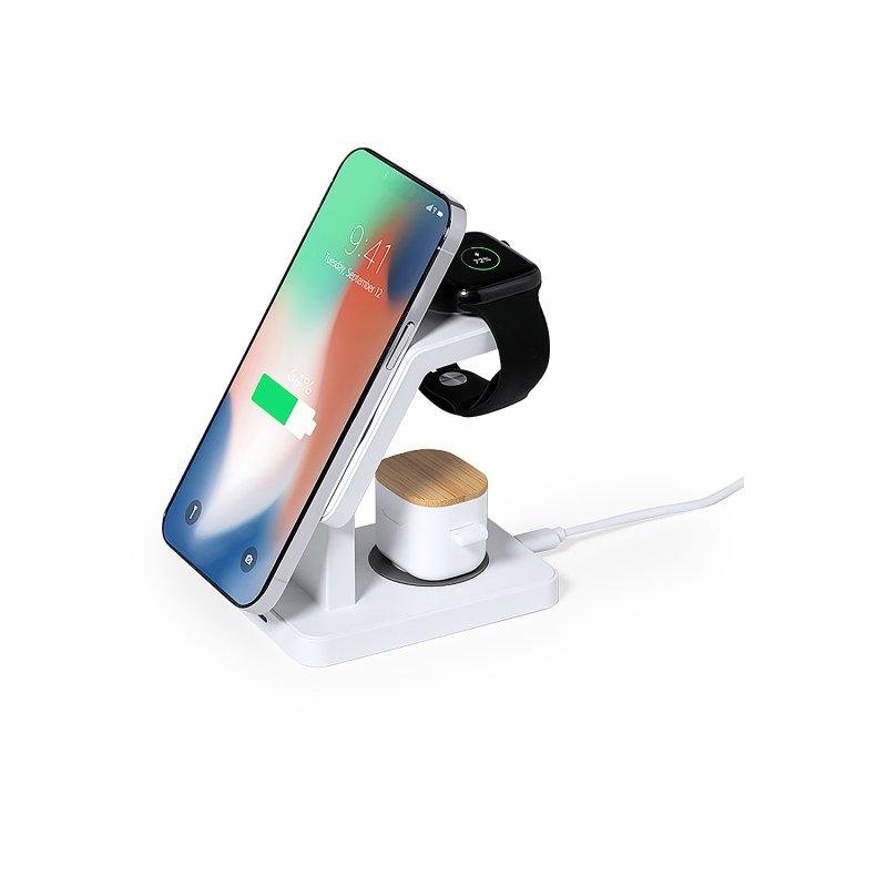 Detalle 2 de Cargador inalámbrico 3 en 1 Dam Electronics 15W Magnético MagSafe