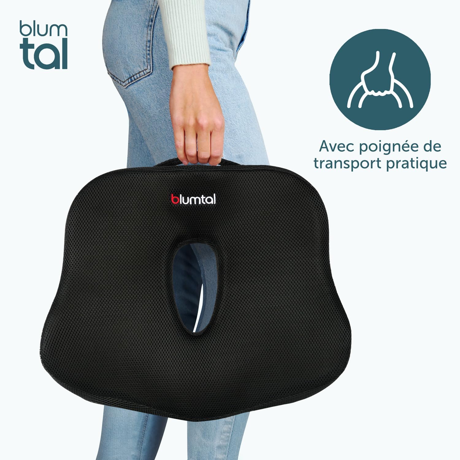 Thumbnail 5 de Blumtal coussin de siège ergonomique coccyx en mousse à mémoire de forme