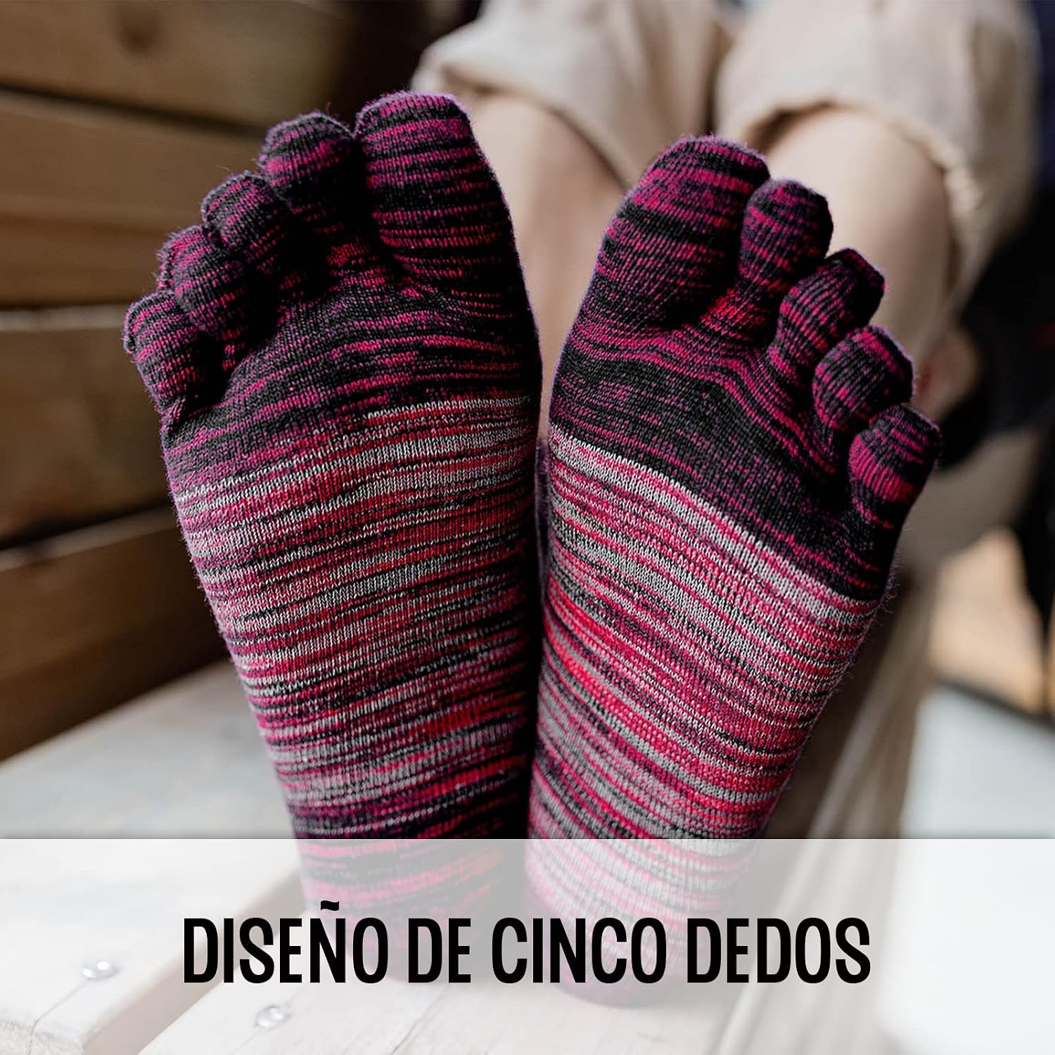 Thumbnail 2 de PUTUO Calcetines dedos 39-44 5 pares
