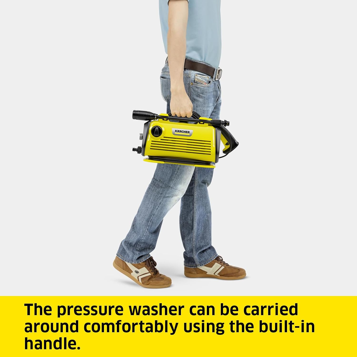 Detalle de Kärcher K 3 Horizontal Pressure Washer – Practical and Lightweight Clean for Everyday Tasks