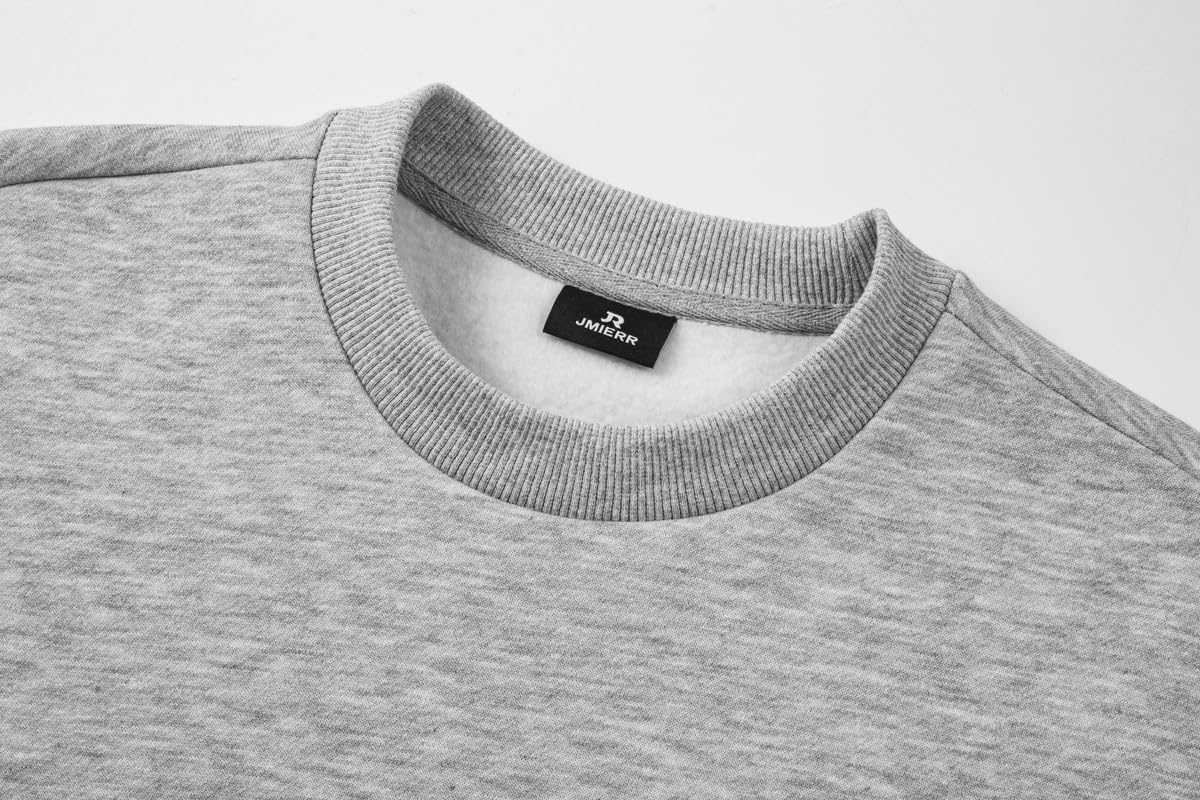 Detalle 1 de JMIERR Sweatshirt Herren Baumwolle Rundhals Hoodie