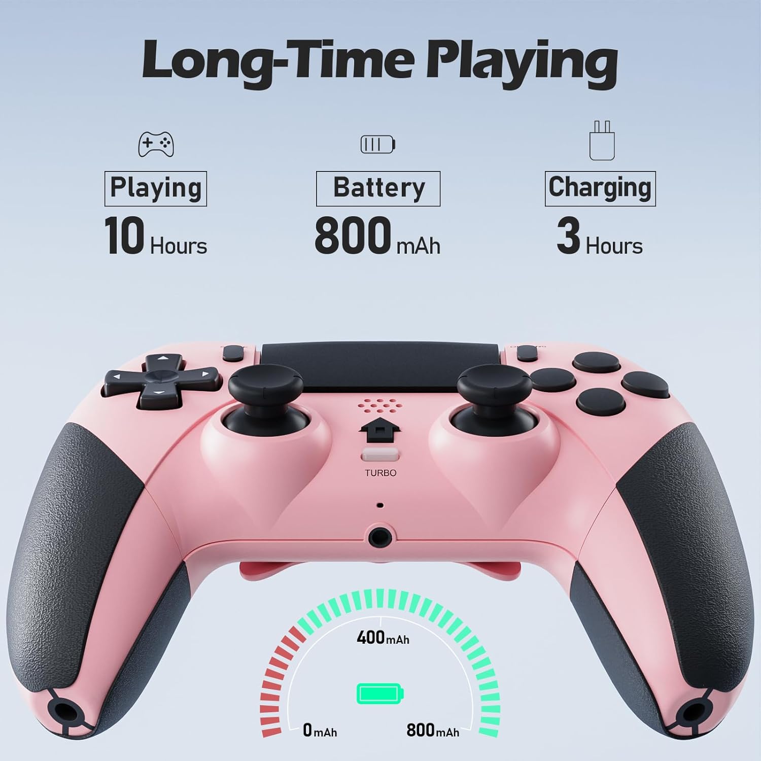 Detalle 2 de CHEREEKI PS4-Controller mit 800 mAh