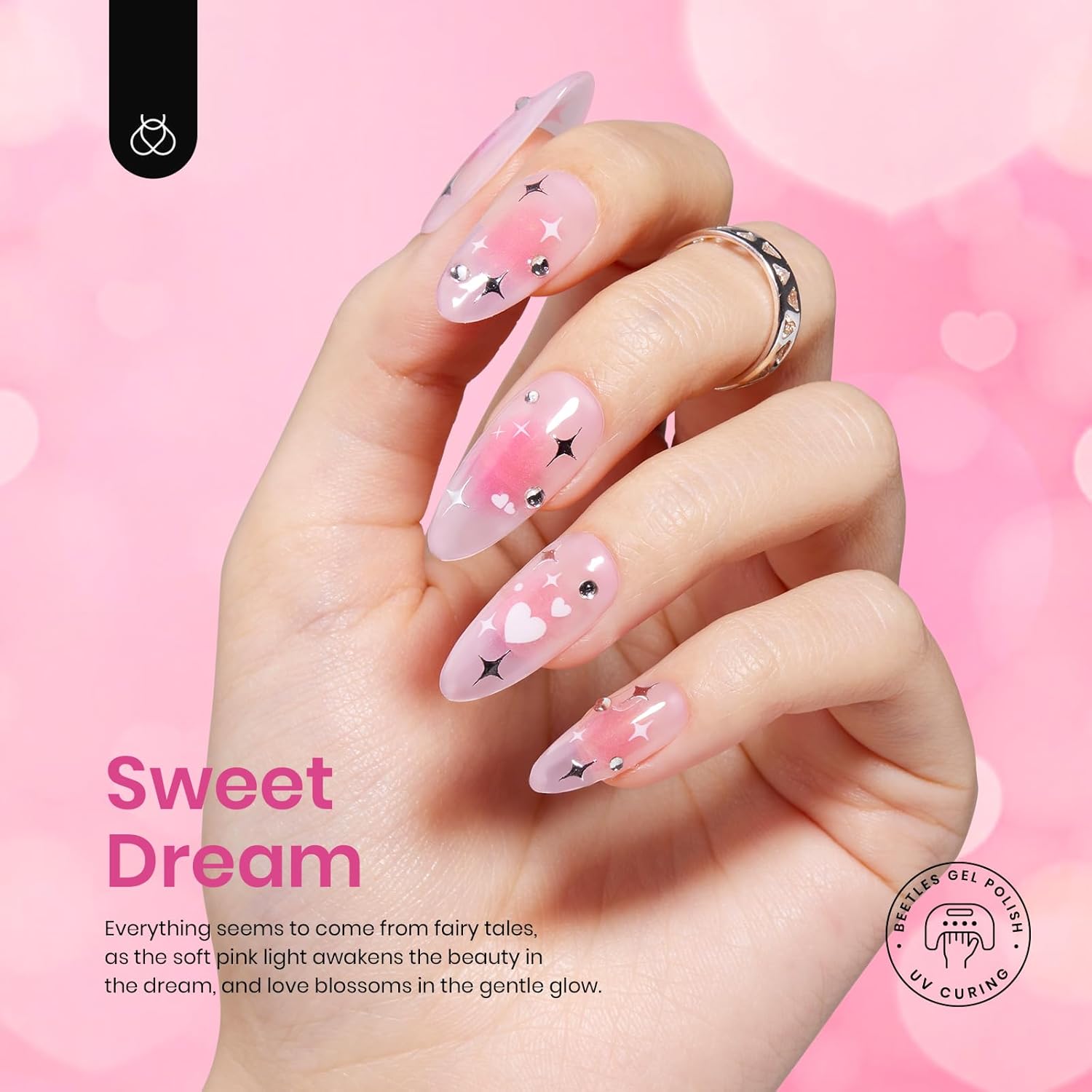 Thumbnail 1 de Beetles Pink Gel Nail Polish Set 7.5ml 💅