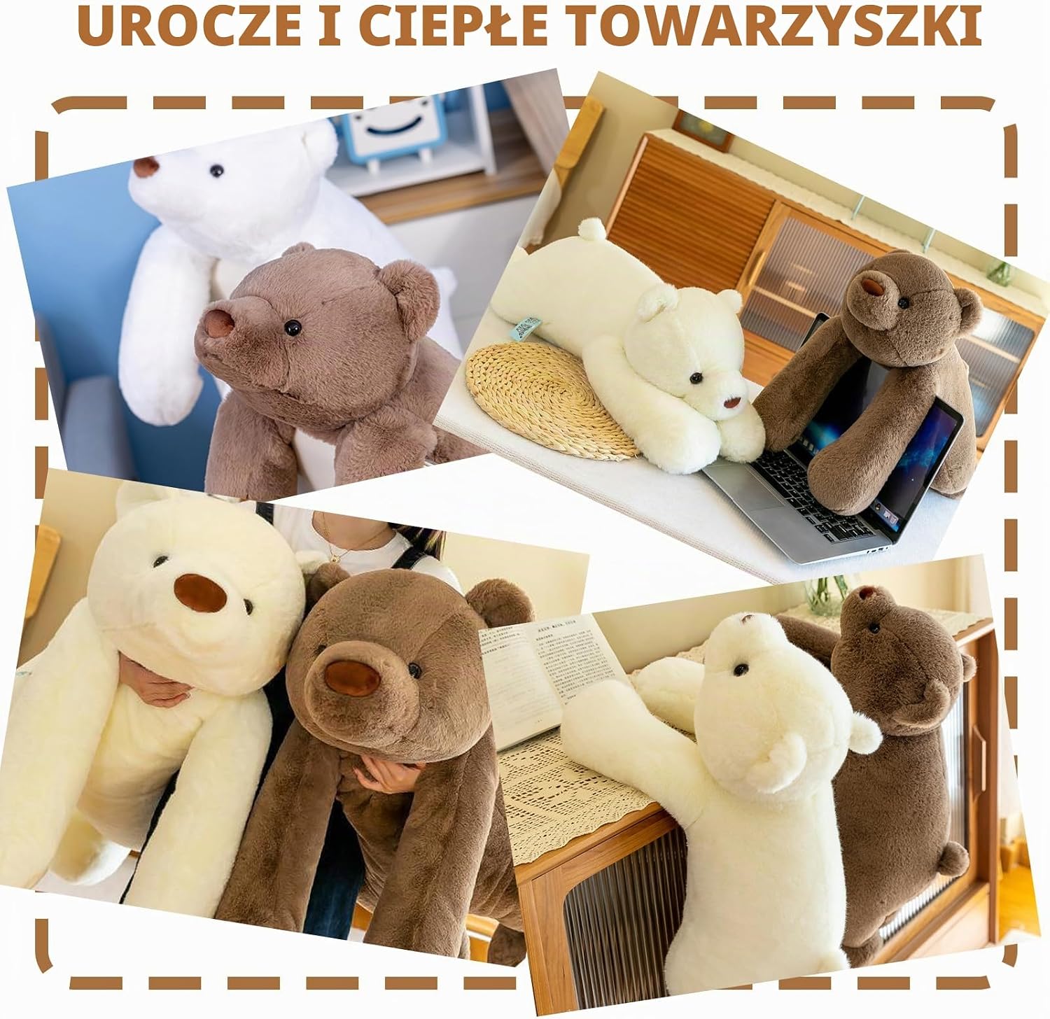Thumbnail 6 de MeHoo EUR2304191 White Bear Doll – obciążana pluszowa maskotka 60 cm