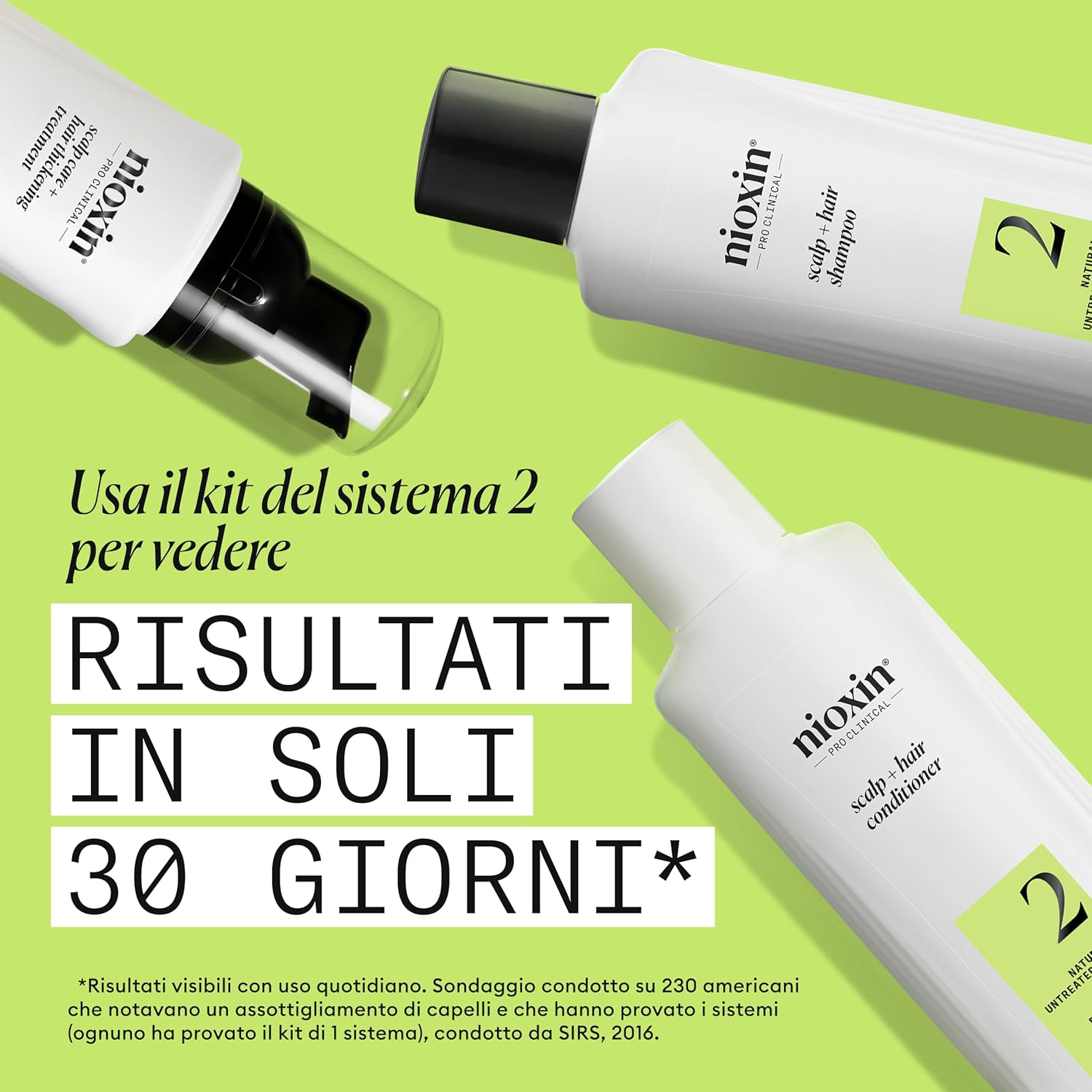 Thumbnail 2 de Nioxin Scalp + Hair Thickening Sistema 2: shampoo fortificante, balsamo e trattamento cuoio capelluto per capelli naturali