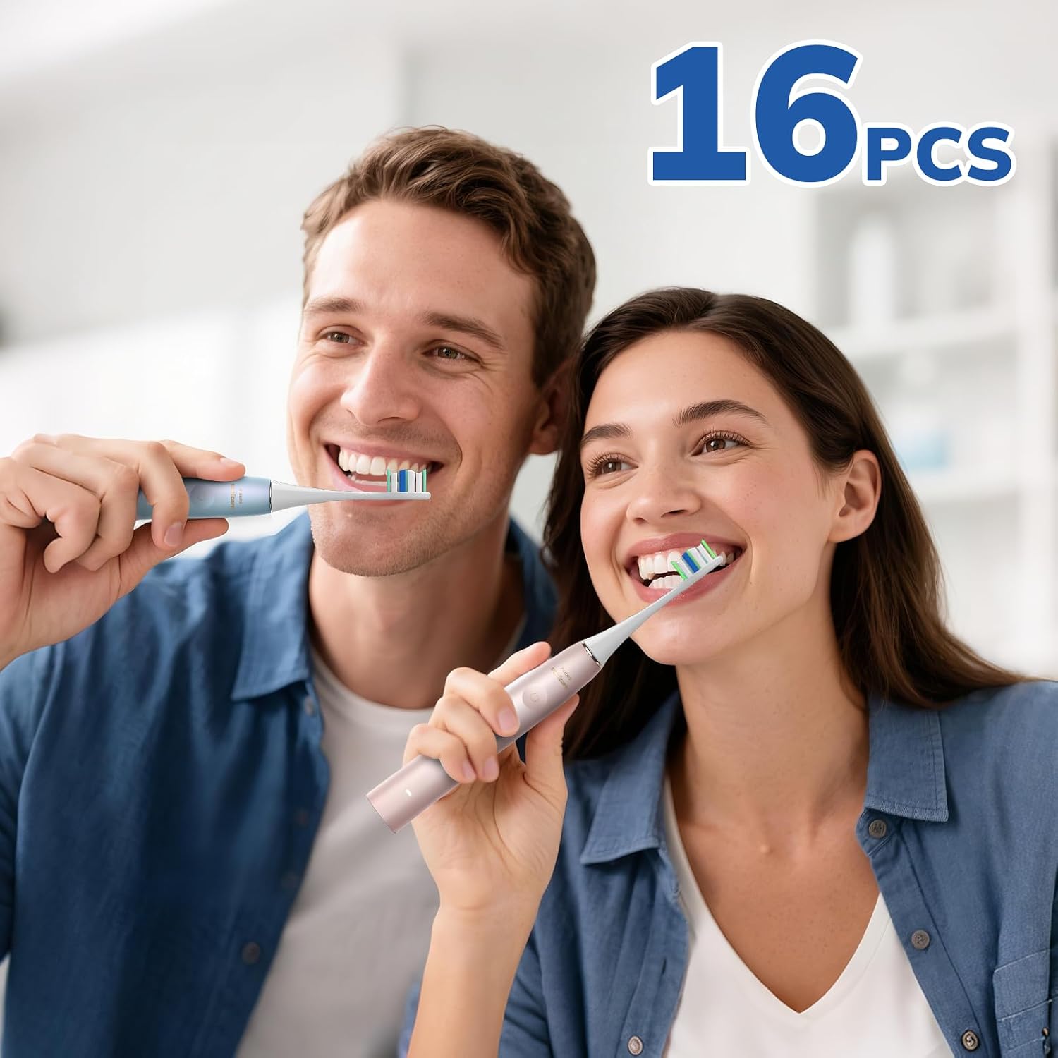 Thumbnail 6 de SEPORUD US-216W-Toothbrush heads-8P Replacement Toothbrush Heads, 8-Pack