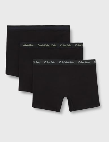 Detalle de Calvin Klein Calzoncillos bóxer Hombre Pack de 3 – Cotton Stretch multicolor (S)