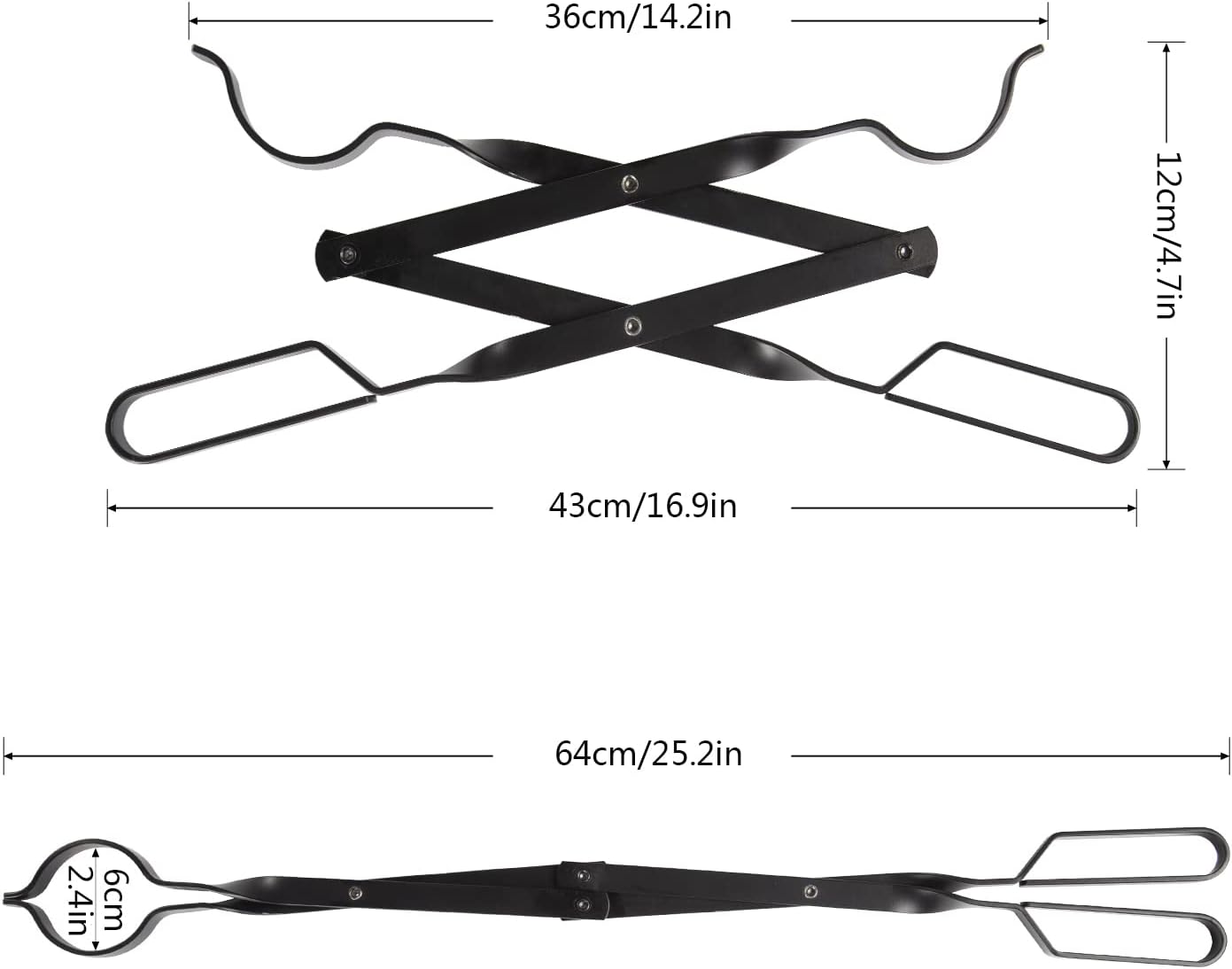 Thumbnail 6 de Uten Pinzas para Chimenea 66 cm
