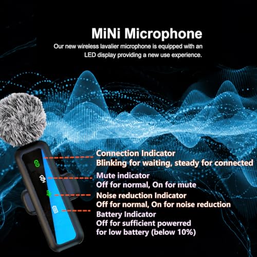 Detalle de FYCFYC Wireless Lavalier Microphone for iPhone – Black