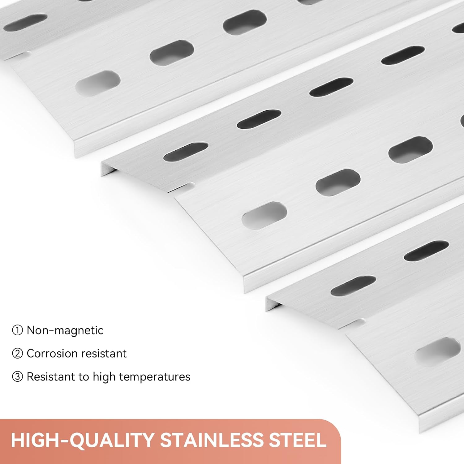 Thumbnail 3 de GIRXZYBX Flavorizer Bars Brennerabdeckung 33,5 x 12 cm (3er-Set) für Enders San Diego aus Edelstahl