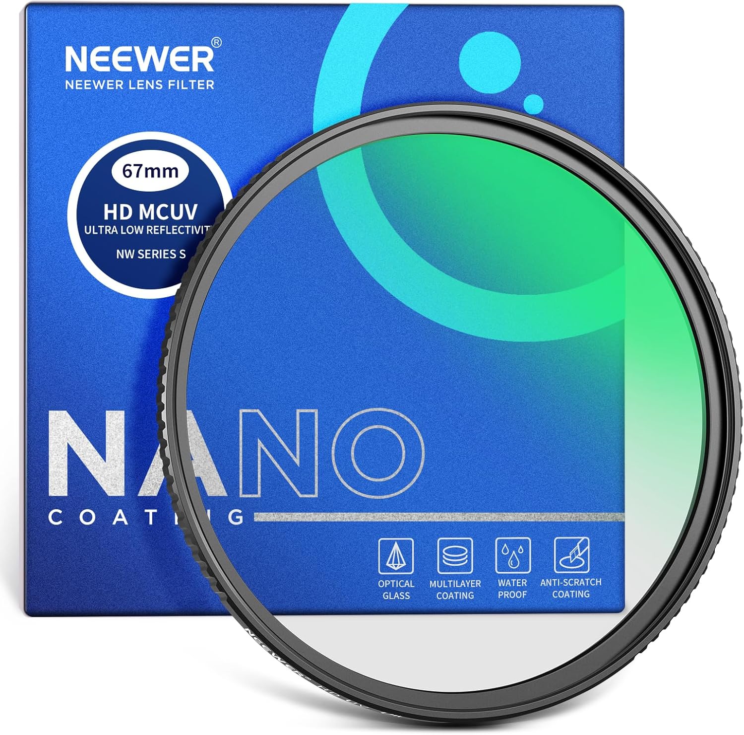 Detalle de NEEWER 67mm UV Lens Filter