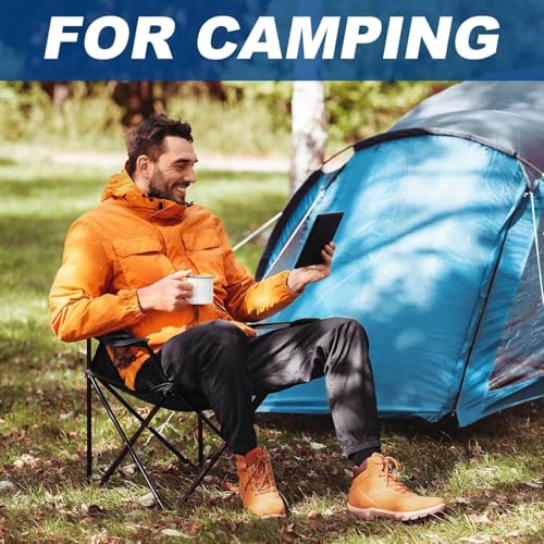 Detalle de SILKLUMO Campingstuhl für Erwachsene – robuster Klappstuhl im Doppelpack