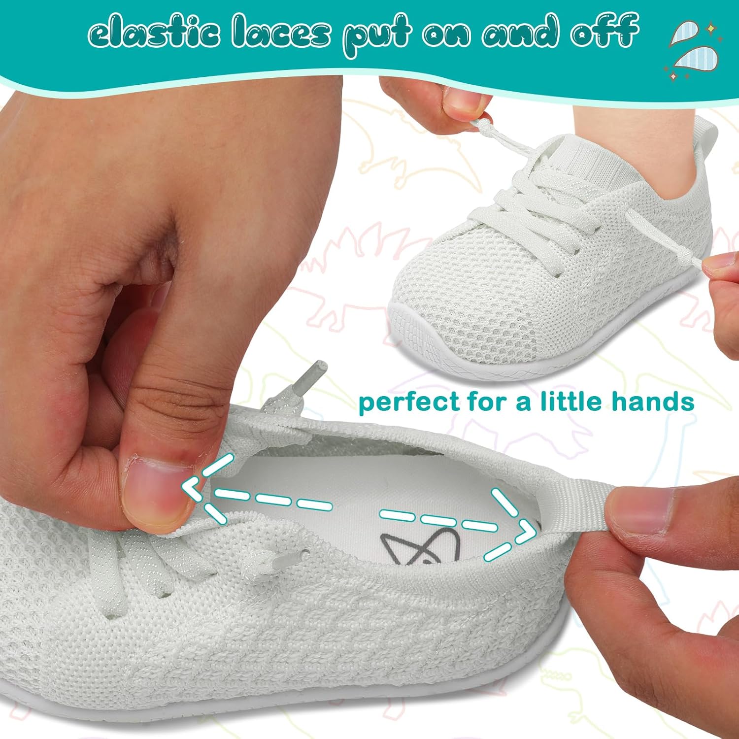 Thumbnail 3 de JOINFREE Toddler Barefoot Trainers (Wide Fit) – breathable slip-on mesh shoes for walking & play
