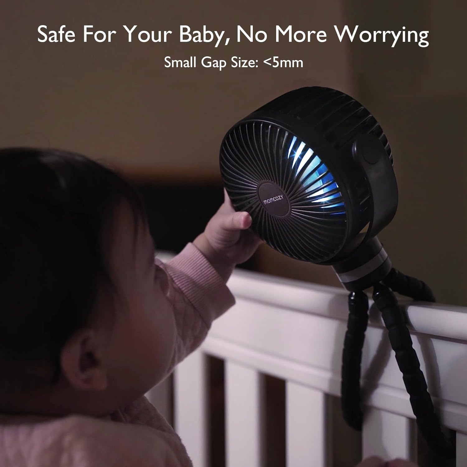 Thumbnail 3 de Momcozy Portable Pram Fan with 8000mAh Battery and 360° Flexibility
