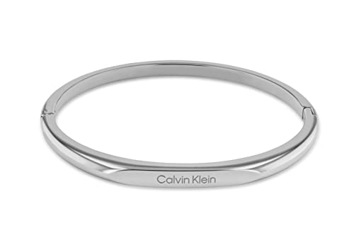 Detalle de Calvin Klein Brazalete Rígido para Mujer FACETED de Acero Inoxidable, 35000045