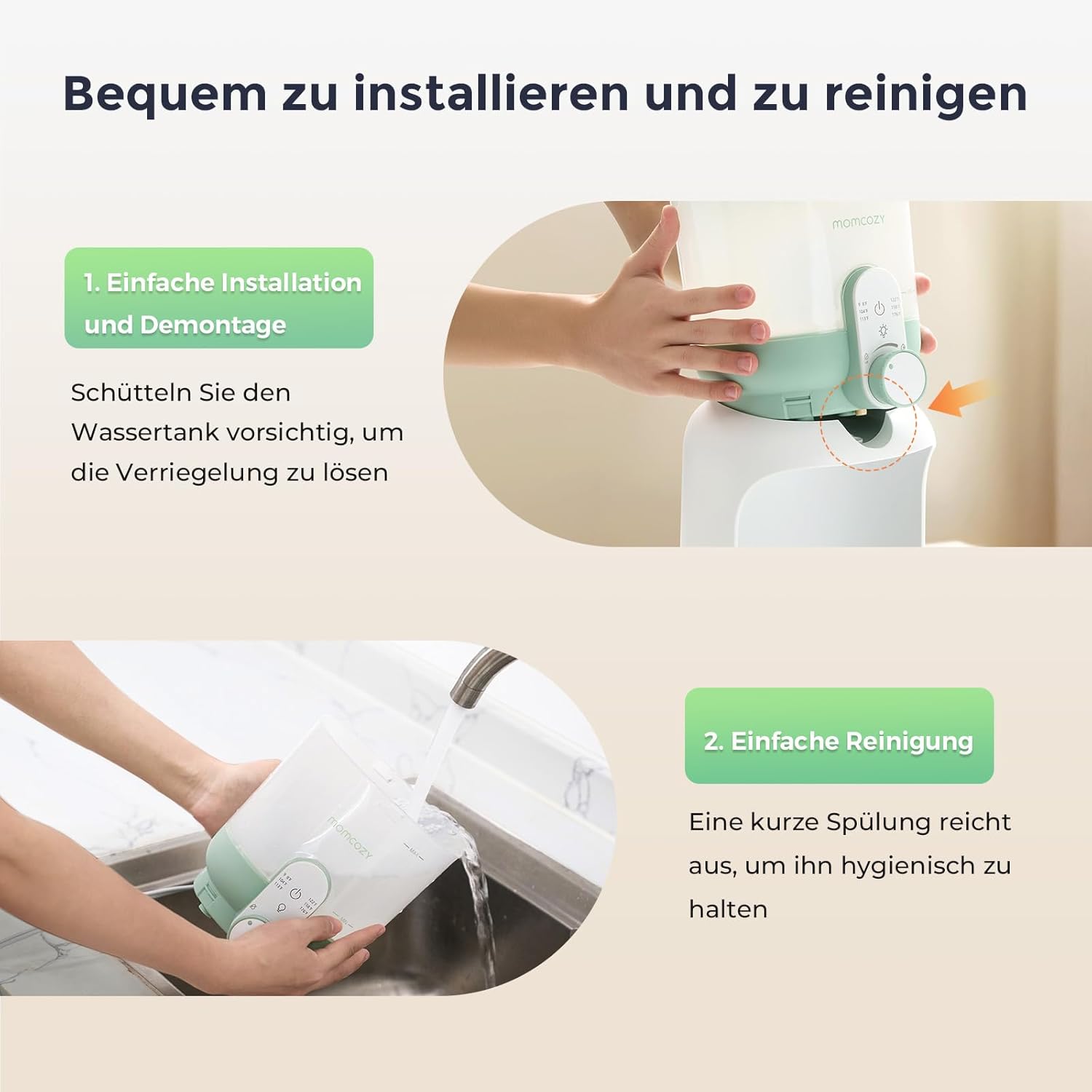 Thumbnail 6 de Momcozy Flaschenzubereiter Baby 1,69 Liter