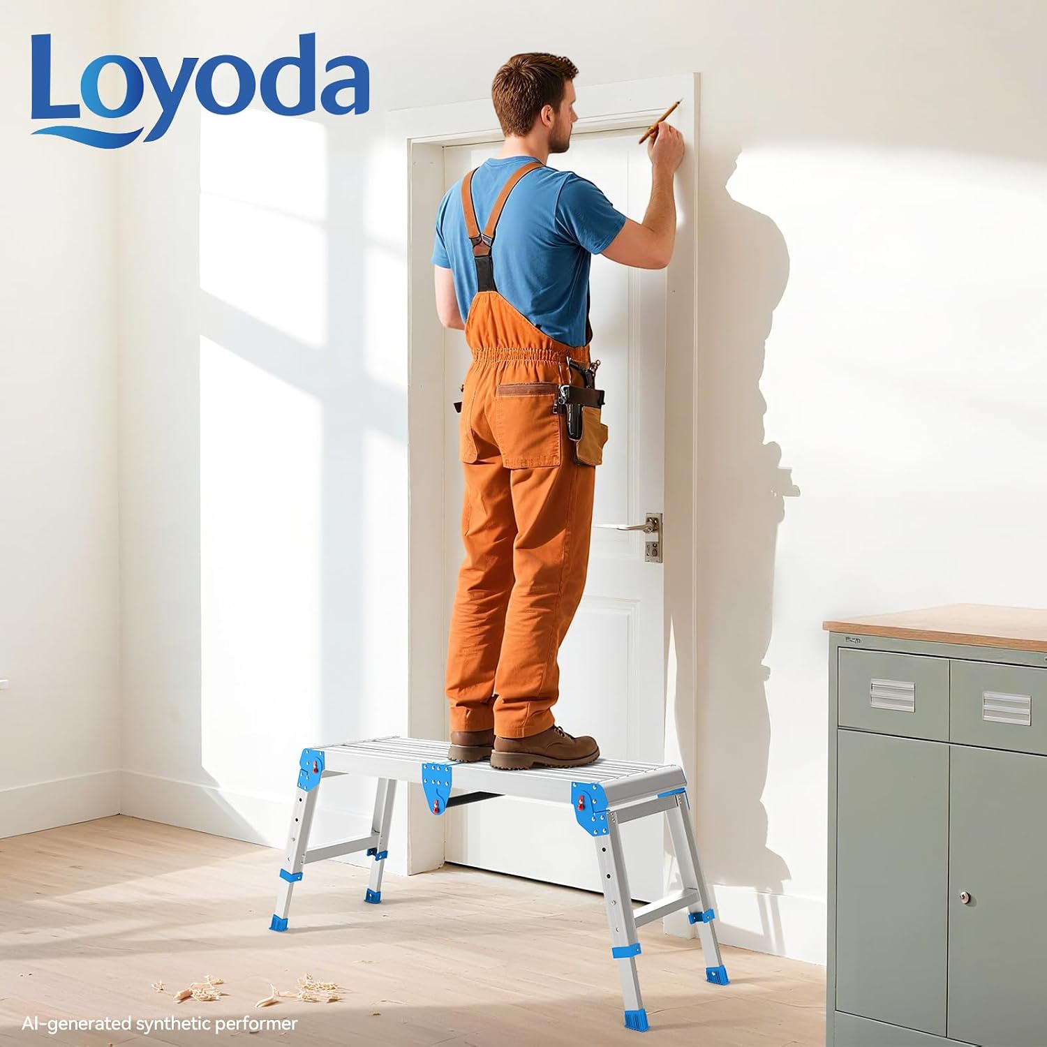 Detalle 2 de Loyoda Folding Work Platform, 500 lbs Capacity