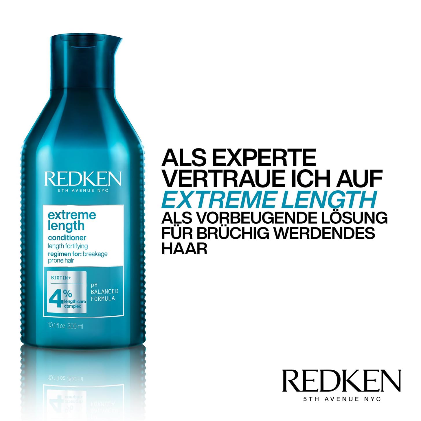 Thumbnail 5 de Redken Extreme Length Conditioner Spülung für lange Haare (Anti-Haarbruch) mit Biotin & Rizinusöl, 300 ml