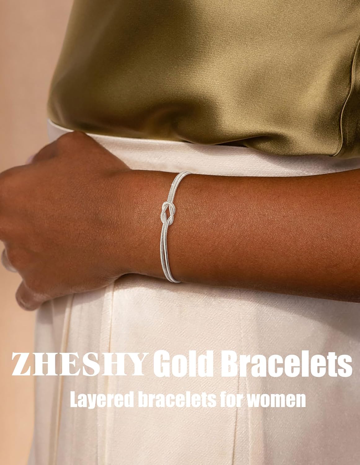 Thumbnail 6 de ZHESHY Pulsera Mujer Plata Oro 14k