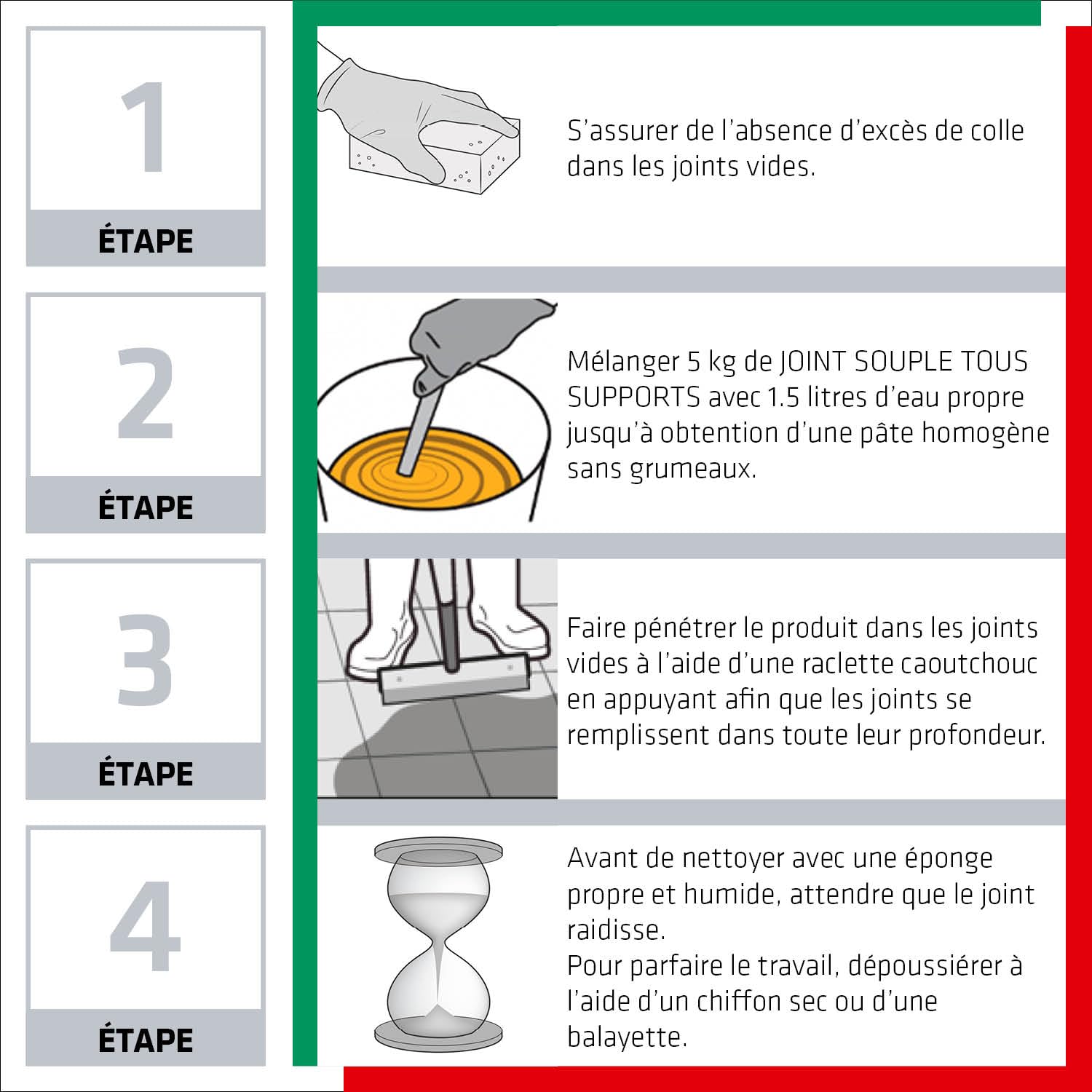 Thumbnail 3 de Joint Souple Tous Supports - PAREXLANKO, Sable - 5 kg