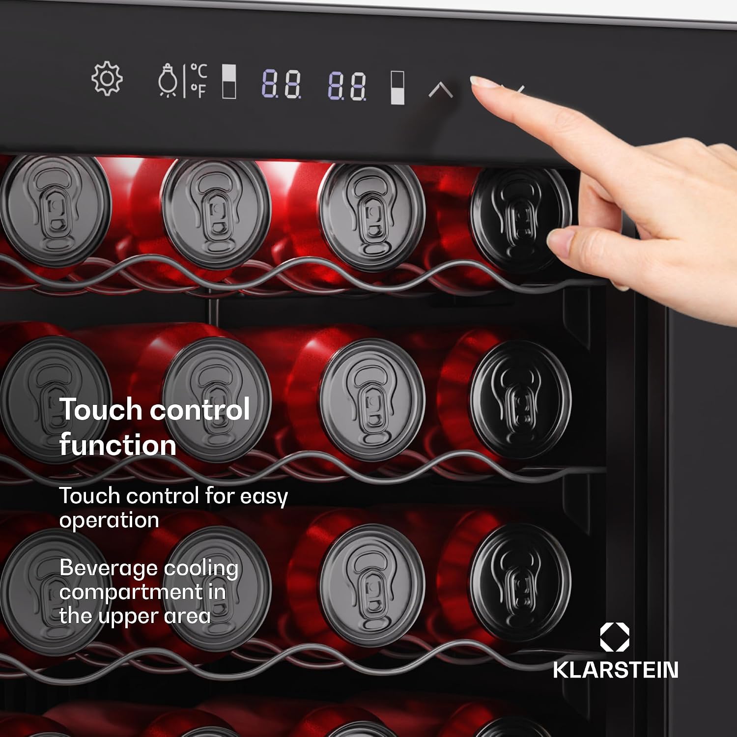 Thumbnail 5 de Klarstein Bovella 55 Duo+ Wine Fridge, Dual Zone, 55-Bottle Capacity