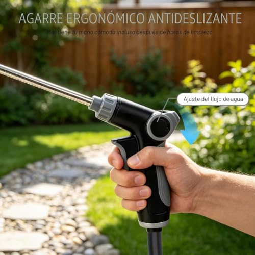 Detalle de Pistola de Alta Presión Power Jet de Baopinlady: versátil, ligera y fácil de instalar