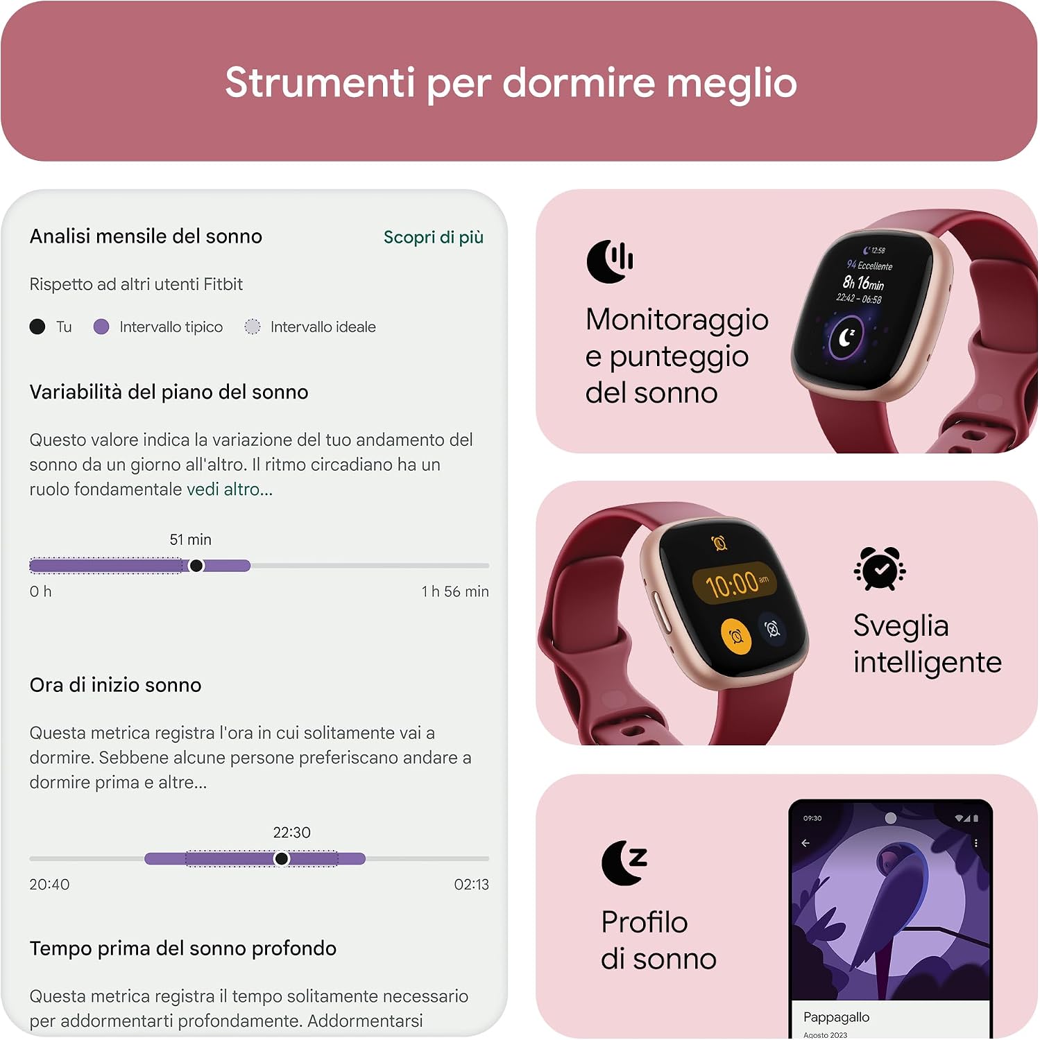 Thumbnail 4 de Fitbit Versa 4 smartwatch, GPS integrato