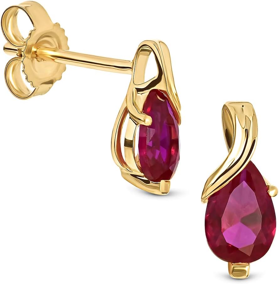Detalle de Miore boucles rubis 1,13 Ct en or 9 kt