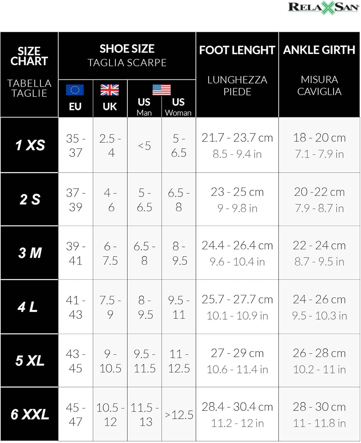 Thumbnail 1 de Relaxsan 930 Bas de contention 22-27 mmHg (coton & fibre d’argent X-Static) femme et homme