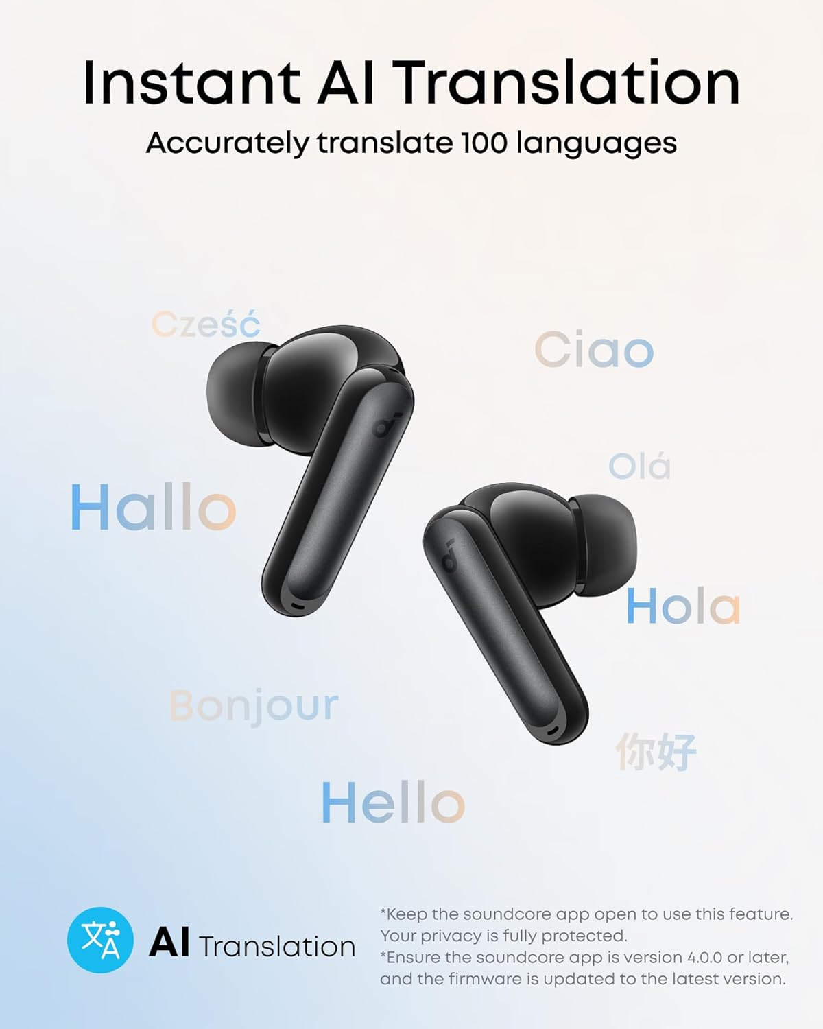 Thumbnail 3 de soundcore P41i by Anker Adaptive Noise Cancelling Earbuds with 192‑h playtime and built-in USB‑C cable