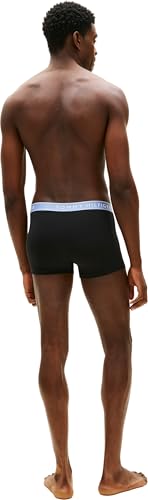 Thumbnail 2 de Tommy Hilfiger Calzoncillos bóxer Pack de 3 para hombre Trunks de algodón elástico, XL (Negro BRK BLU/Trra Rd/Arm Grn)