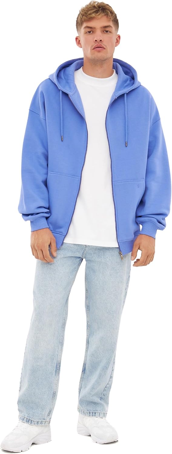 Thumbnail 1 de Johnny Urban Felpa con zip Caleb oversize unisex in cotone con cappuccio