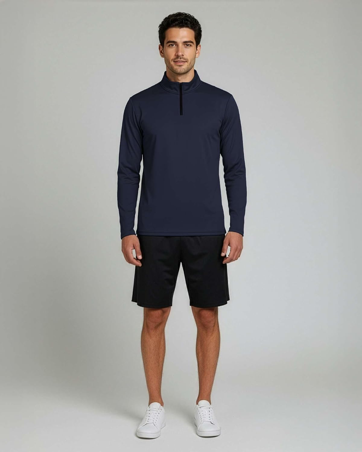 Detalle 2 de Mesh Quarter-Zip Pullover Shirts, 3-Pack