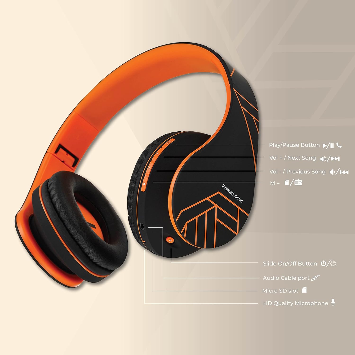 Thumbnail 5 de PowerLocus Bluetooth Over-Ear Kopfhörer 15 h