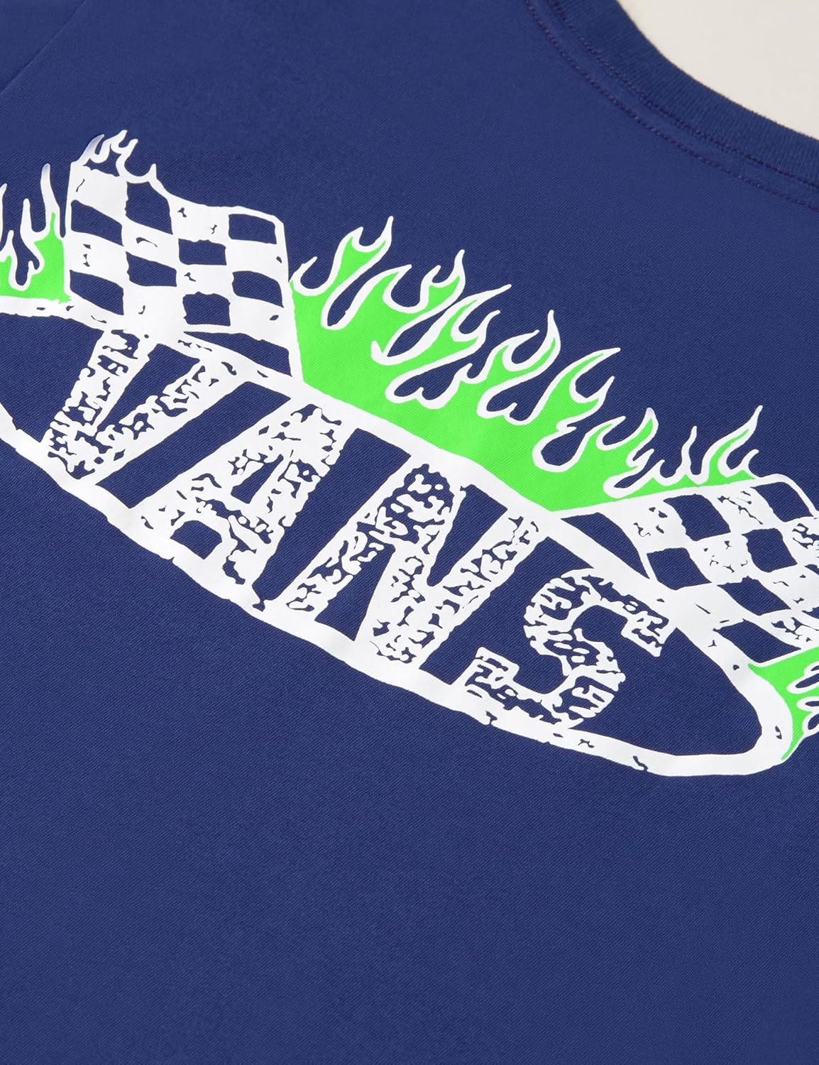 Detalle 2 de Vans Racing Flames SS T-Shirt Bambini e Ragazzi – 100% cotone