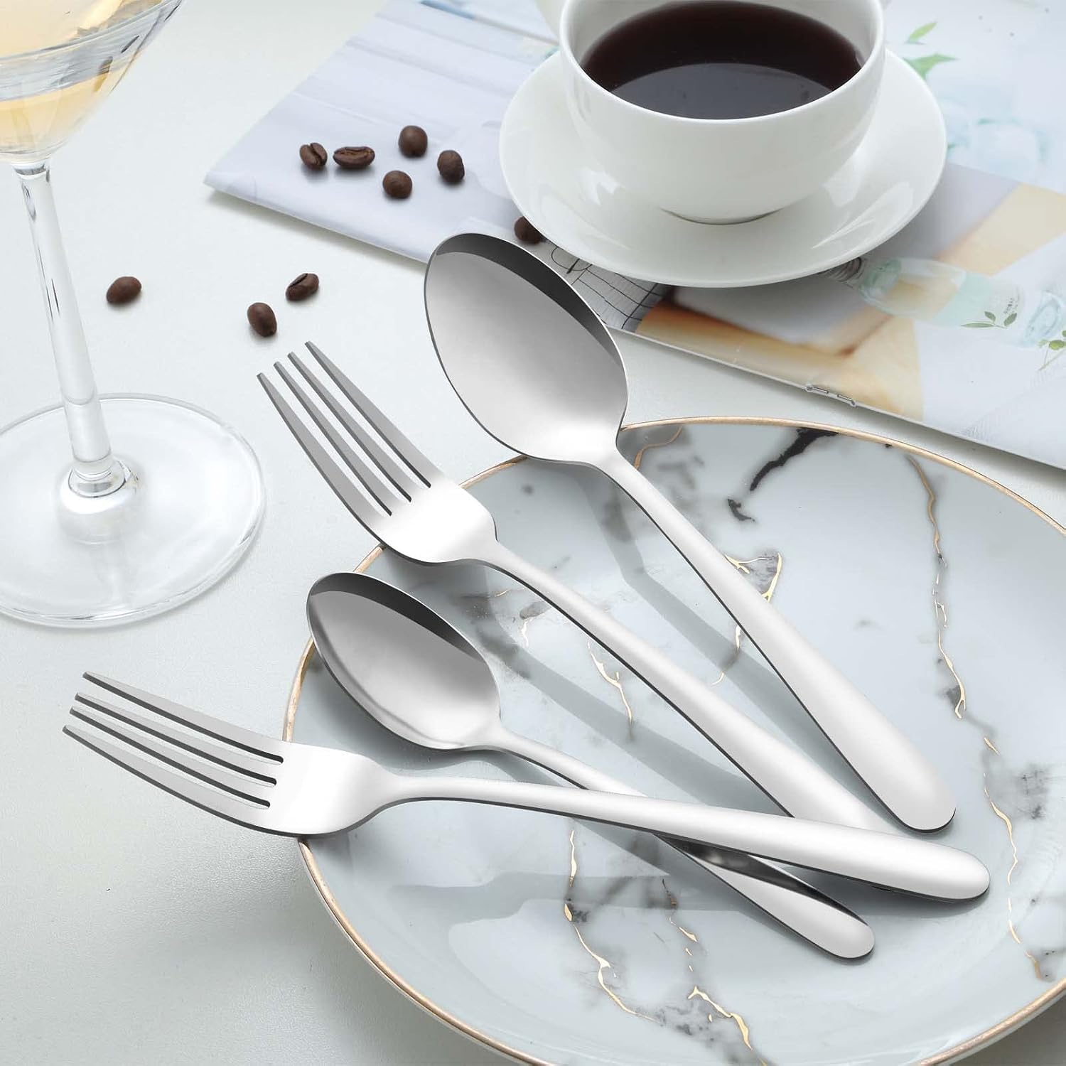 Detalle 2 de Pleafind Dinner Forks, 36-Piece Set