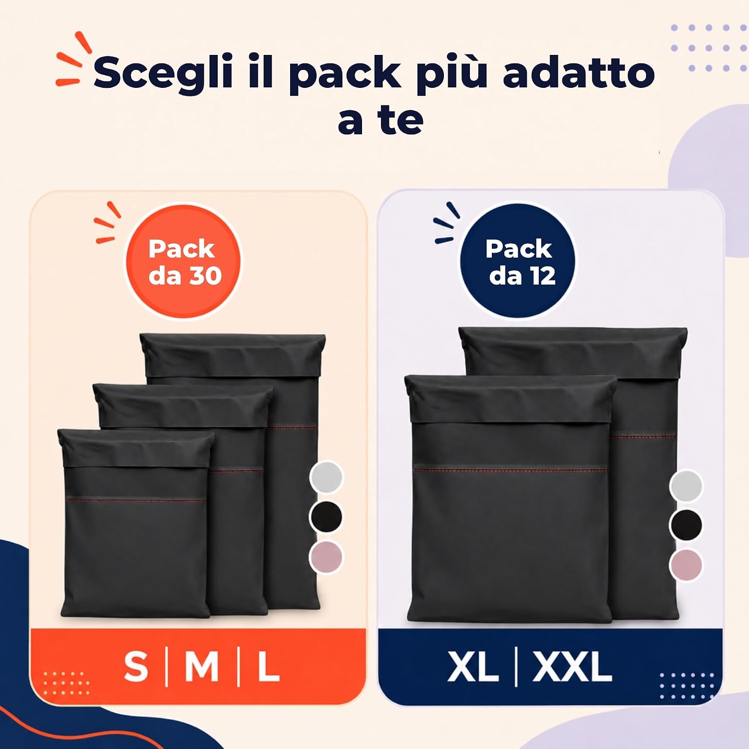 Detalle de Zenacasa – 30 Buste Spedizioni Vinted, Taglie S/M/L, Plastica Opaca, Chiusura Adesiva Sicura
