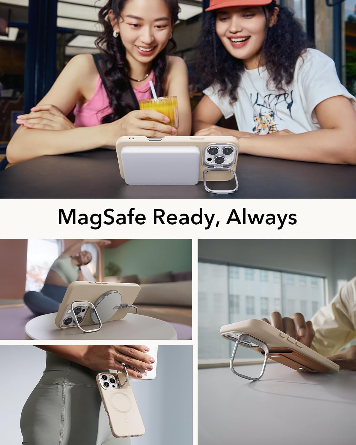 Detalle 2 de ESR Funda MagSafe iPhone 2024 Pro MAX con Soporte y Protección