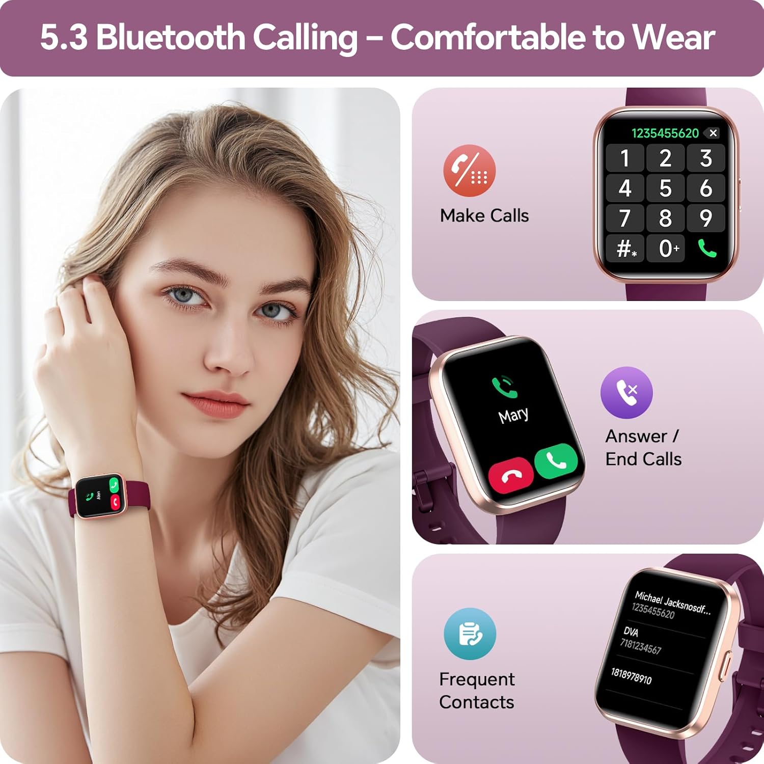 Detalle 2 de Alexa Built-in 1.8" HD Ladies Smartwatch with SpO2
