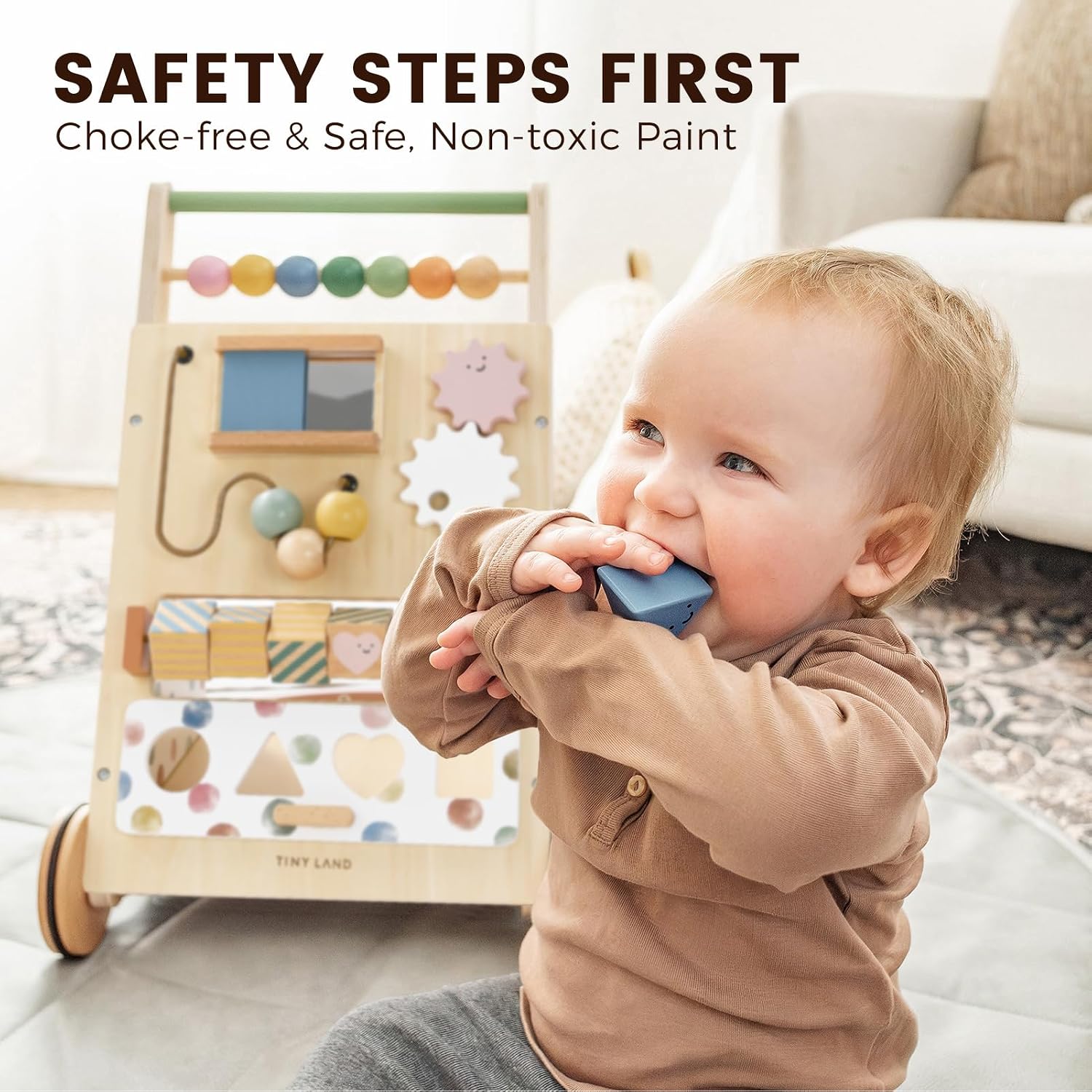Thumbnail 5 de Tiny Land Wooden Baby Walker 🚼
