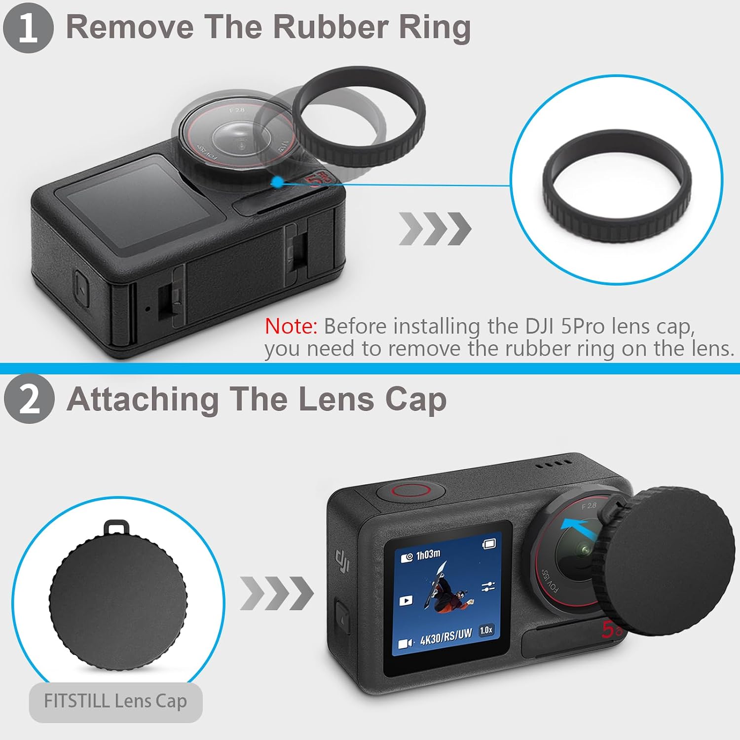Thumbnail 6 de FitStill Metal Protective Case for DJI Osmo Action 6