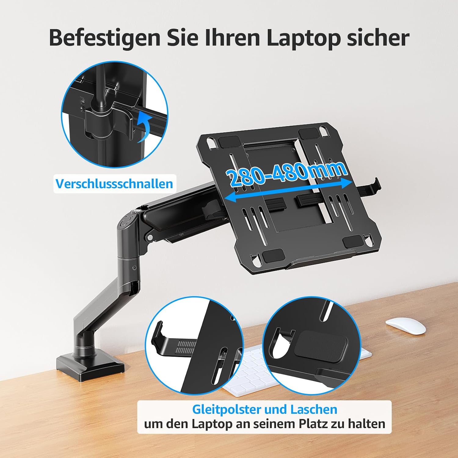 Detalle 1 de MOUNTUP Monitorarm 2 in 1 360° für 32 Zoll