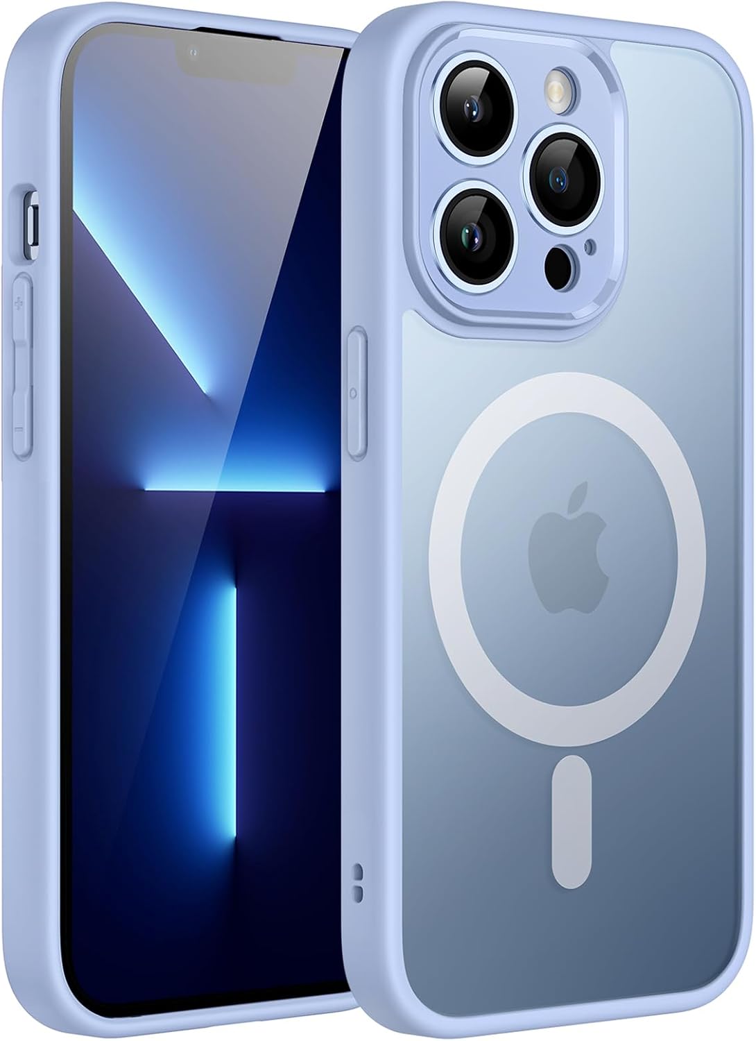 Thumbnail 6 de JETech magnetiskt skal för iPhone 13 Pro, svart med matt baksida och MagSafe