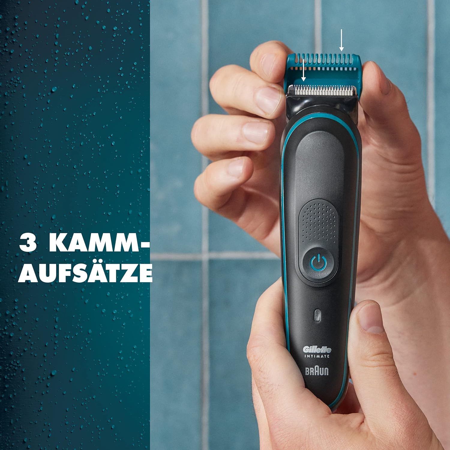 Detalle de Gillette Body & Intimate Elektrischer Körperrasierer i5 für Intimbereich – SkinFirst, kabellos & wasserdicht