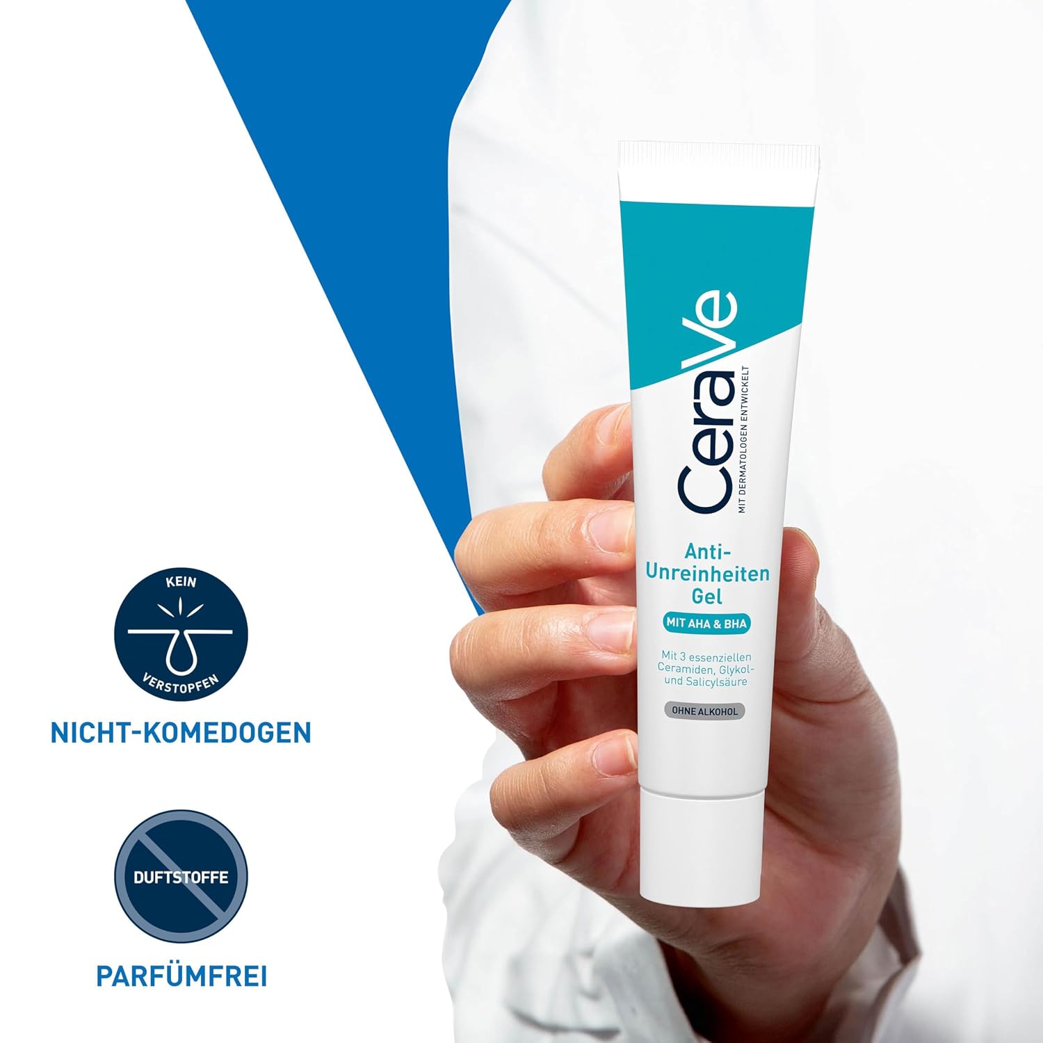 Detalle de CeraVe Anti-Unreinheiten Gel – Peelingeffekt gegen unreine Haut (40 ml)