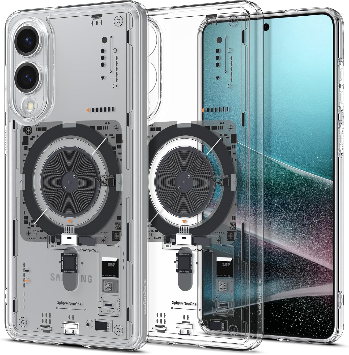 Detalle de Spigen Ultra Hybrid MagFit Coque pour Samsung Galaxy S25 Edge